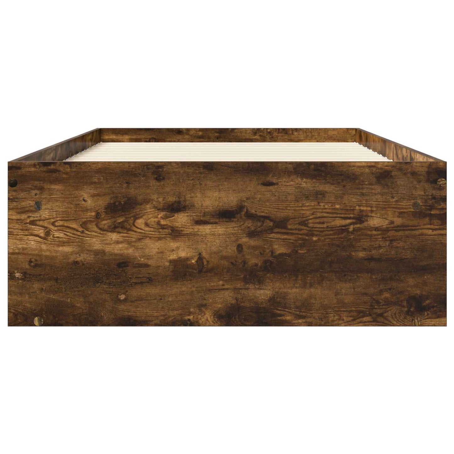 vidaXL Bed Frame with Storage Smoked Oak 80 x 200 cm Engineered Wood
