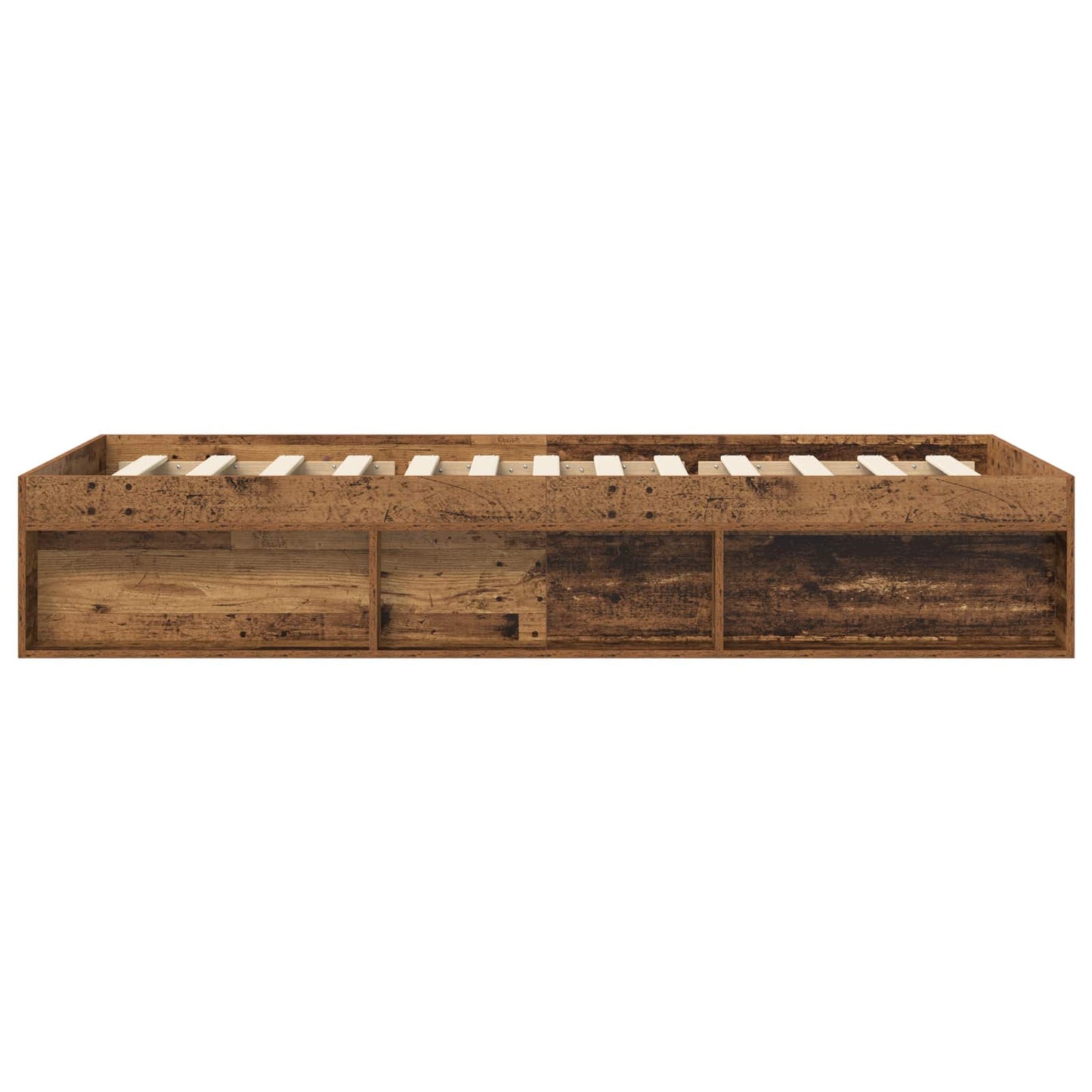 vidaXL Bed Frame with Storage Old Wood 80 x 200 cm Engineered Wood