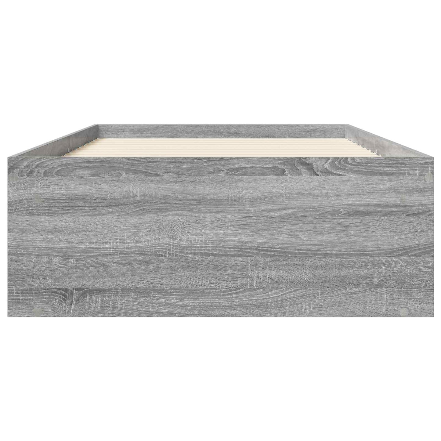 vidaXL Bed Frame with Storage Grey Sonoma 80 x 200 cm Engineered Wood
