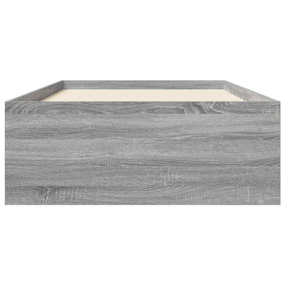 vidaXL Bed Frame with Storage Grey Sonoma 80 x 200 cm Engineered Wood