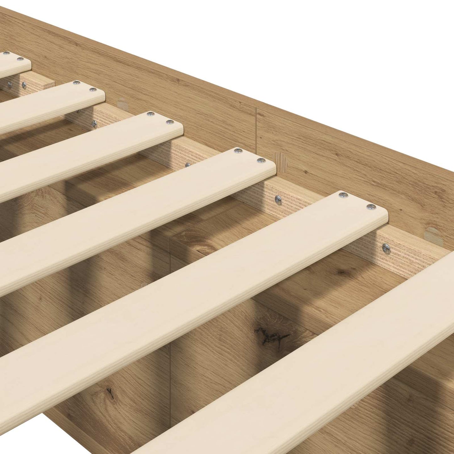vidaXL Bed Frame with Storage Artisian Oak 80 x 200 cm Engineered Wood