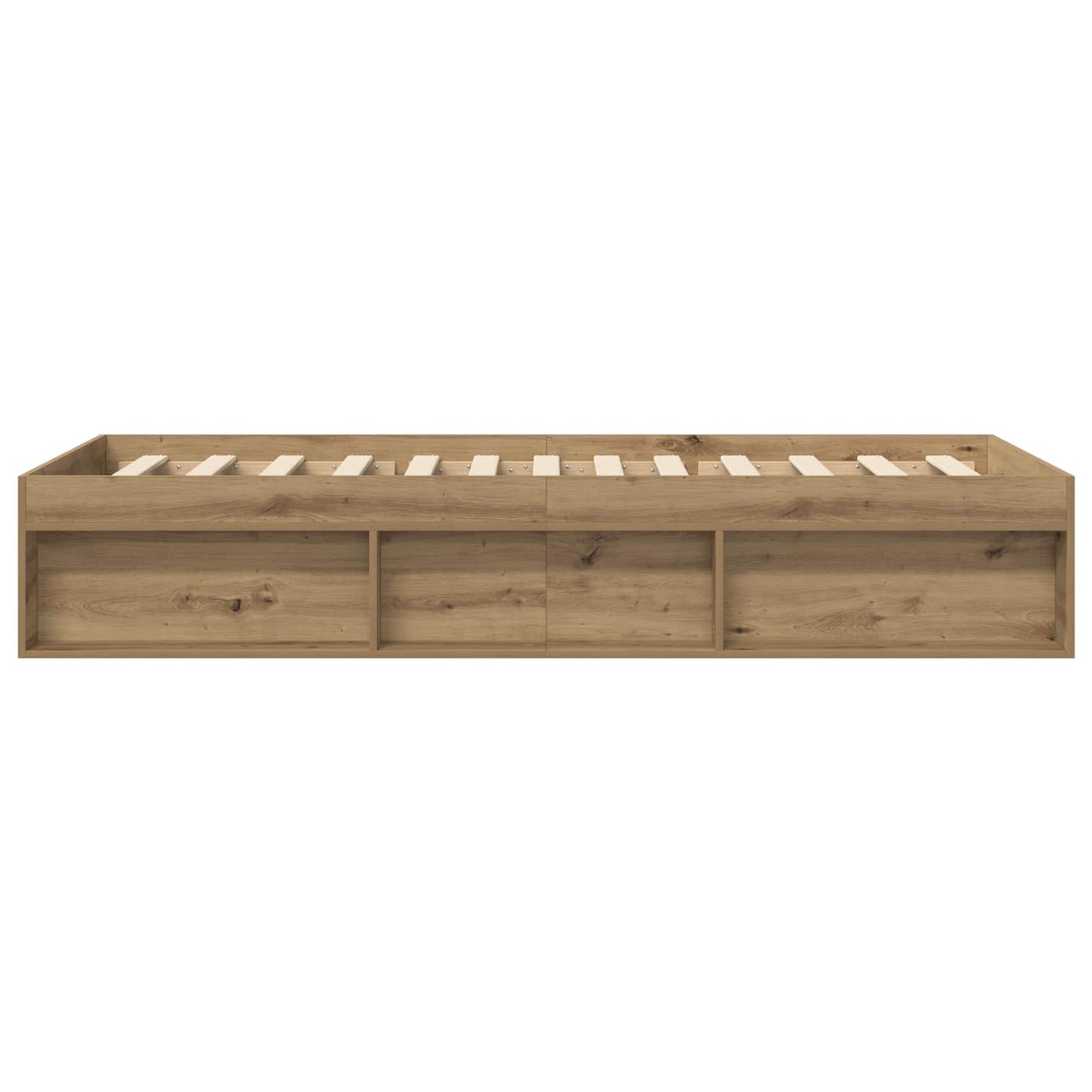 vidaXL Bed Frame with Storage Artisian Oak 80 x 200 cm Engineered Wood