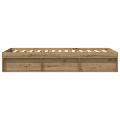vidaXL Bed Frame with Storage Artisian Oak 80 x 200 cm Engineered Wood