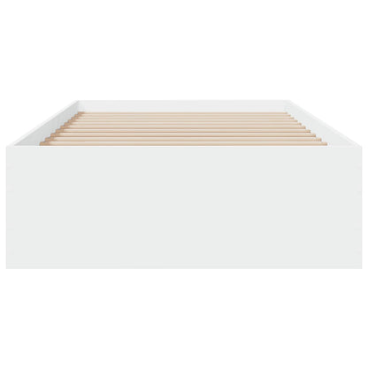 vidaXL Bed Frame with Storage White 80 x 200 cm Engineered Wood