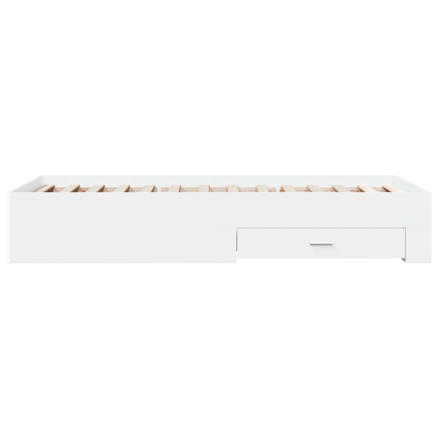 vidaXL Bed Frame with Storage White 80 x 200 cm Engineered Wood
