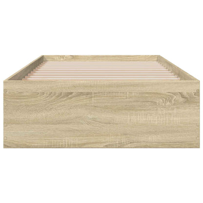 vidaXL Bed Frame with Storage Sonoma Oak 80 x 200 cm Engineered Wood