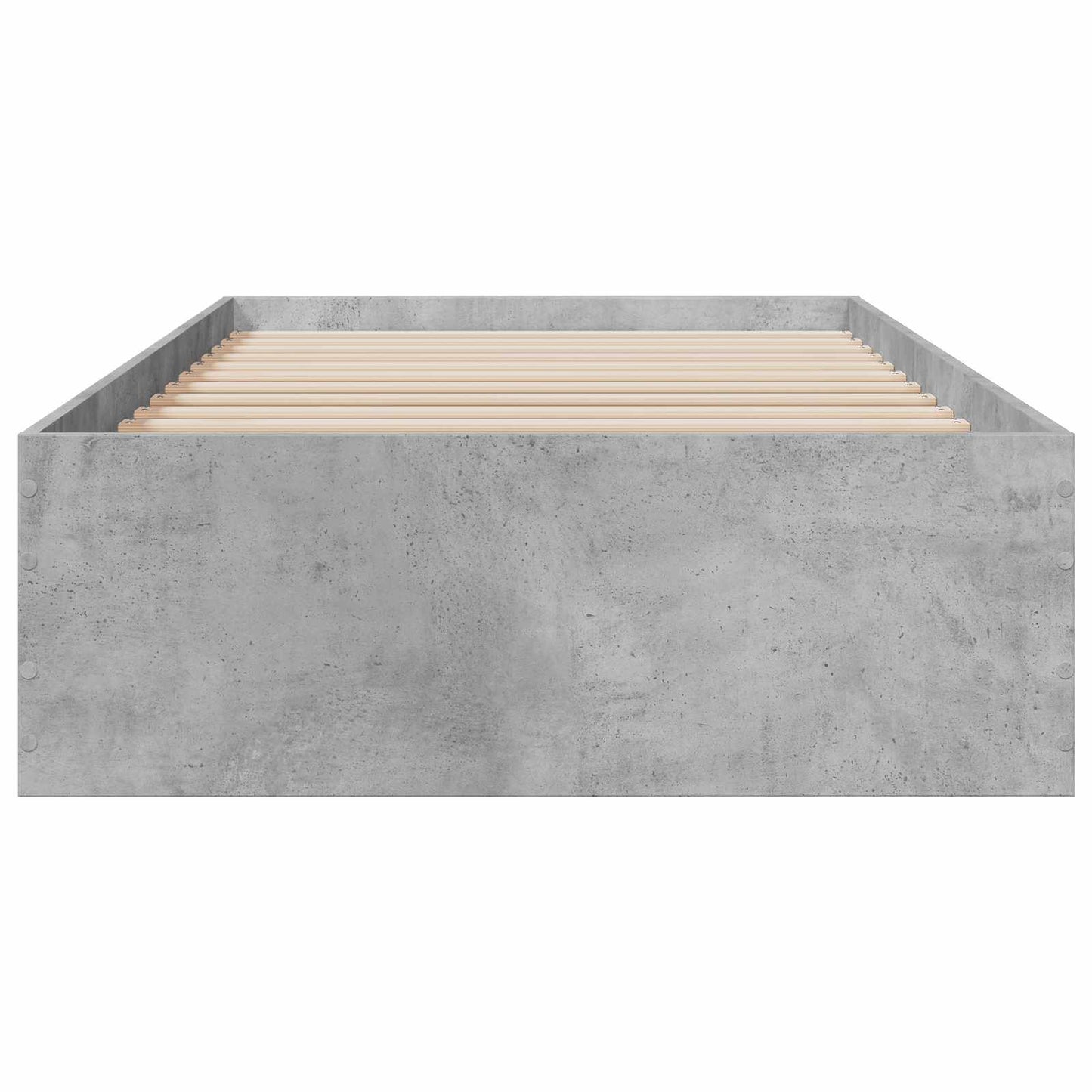 vidaXL Bed Frame with Storage Concrete Grey 80 x 200 cm