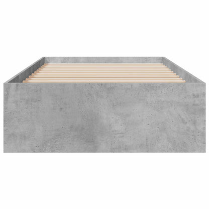 vidaXL Bed Frame with Storage Concrete Grey 80 x 200 cm