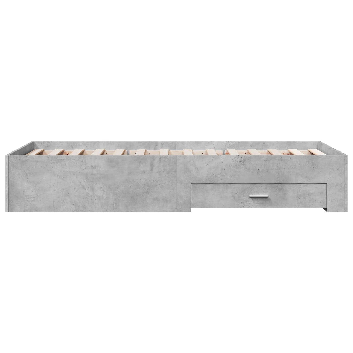 vidaXL Bed Frame with Storage Concrete Grey 80 x 200 cm
