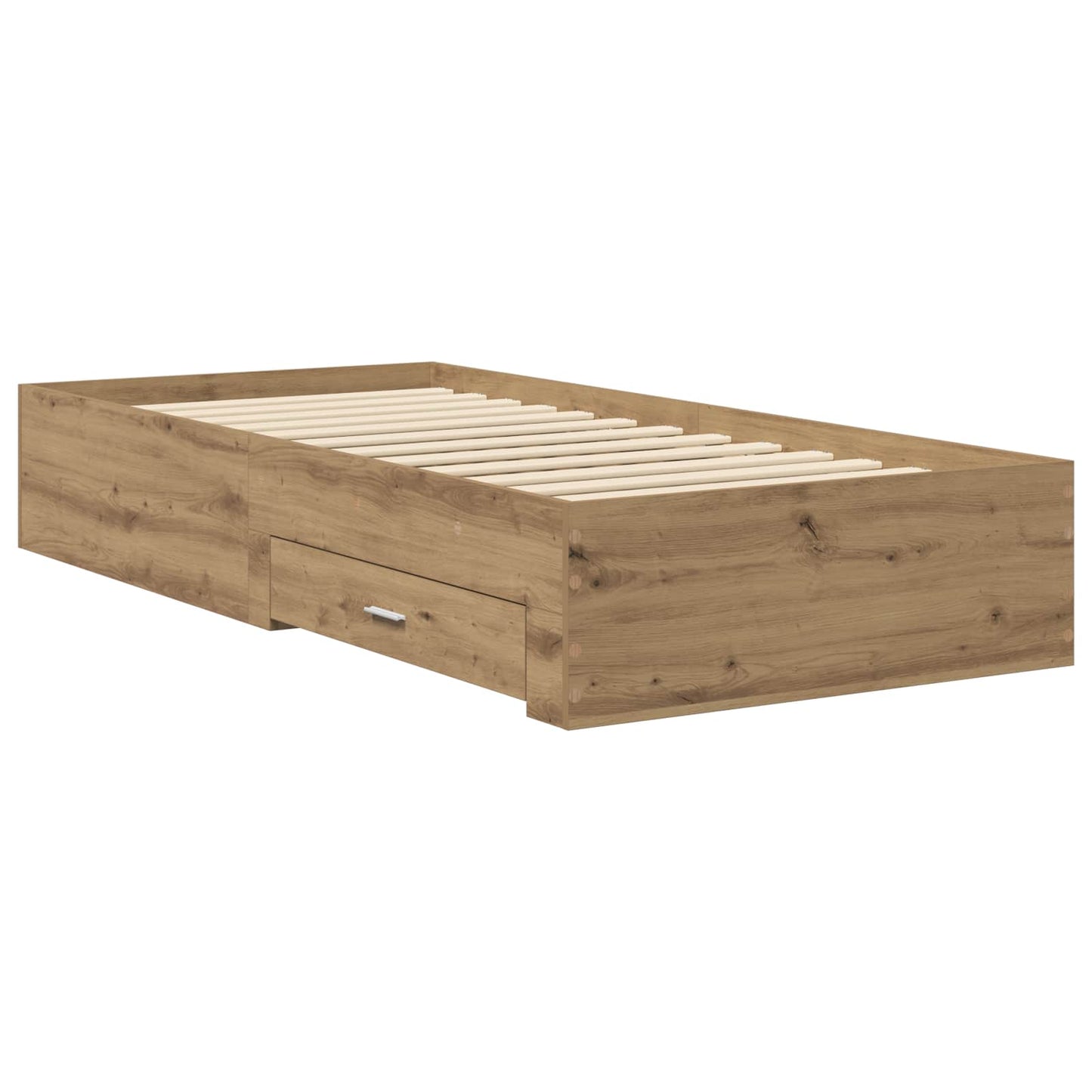 vidaXL Bed Frame with Storage Artisian Oak 80 x 200 cm Engineered Wood