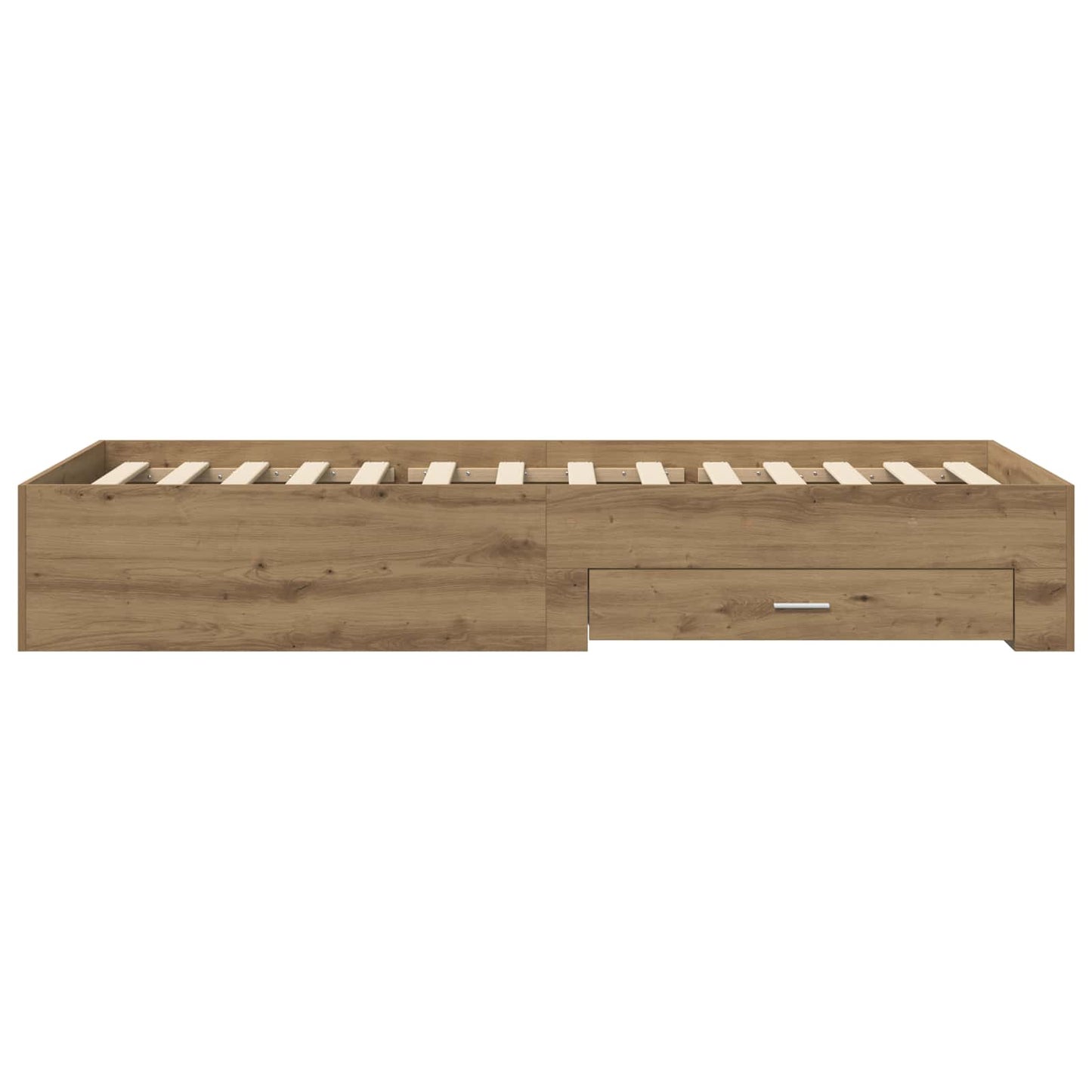 vidaXL Bed Frame with Storage Artisian Oak 80 x 200 cm Engineered Wood