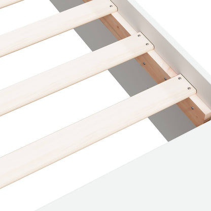 vidaXL Bed Frame with Storage White 80 x 200 cm Engineered Wood