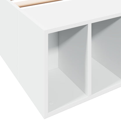 vidaXL Bed Frame with Storage White 80 x 200 cm Engineered Wood