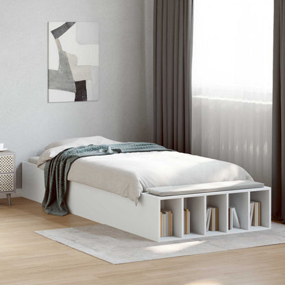vidaXL Bed Frame with Storage White 80 x 200 cm Engineered Wood