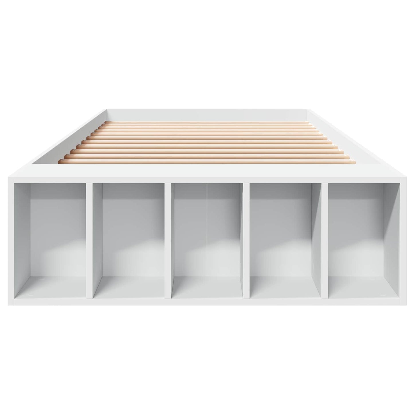 vidaXL Bed Frame with Storage White 80 x 200 cm Engineered Wood
