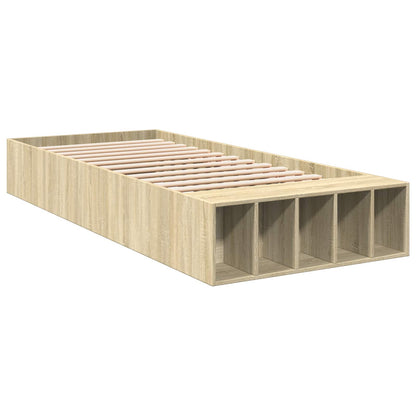 vidaXL Bed Frame with Storage Sonoma Oak 80 x 200 cm Engineered Wood
