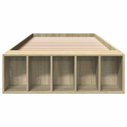 vidaXL Bed Frame with Storage Sonoma Oak 80 x 200 cm Engineered Wood
