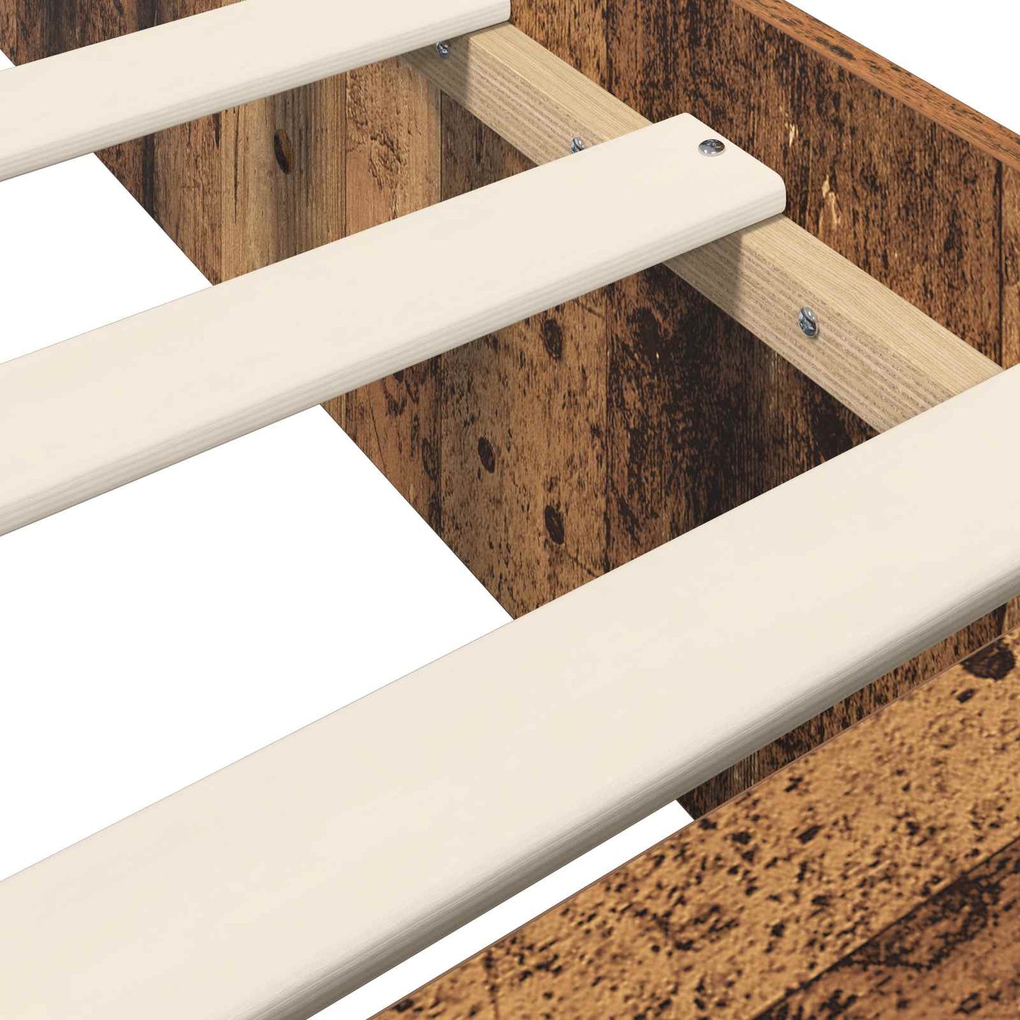 vidaXL Bed Frame with Storage Old Wood 80 x 200 cm Engineered Wood