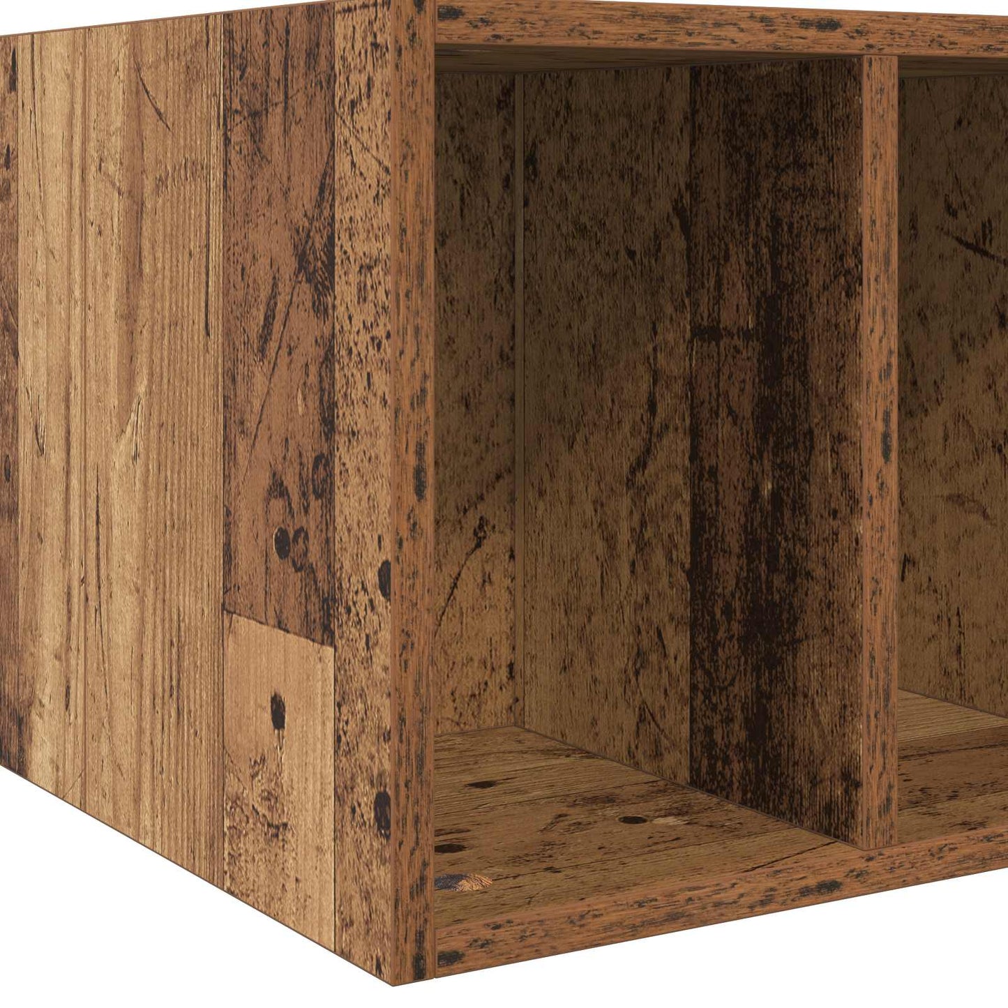 vidaXL Bed Frame with Storage Old Wood 80 x 200 cm Engineered Wood