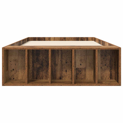 vidaXL Bed Frame with Storage Old Wood 80 x 200 cm Engineered Wood