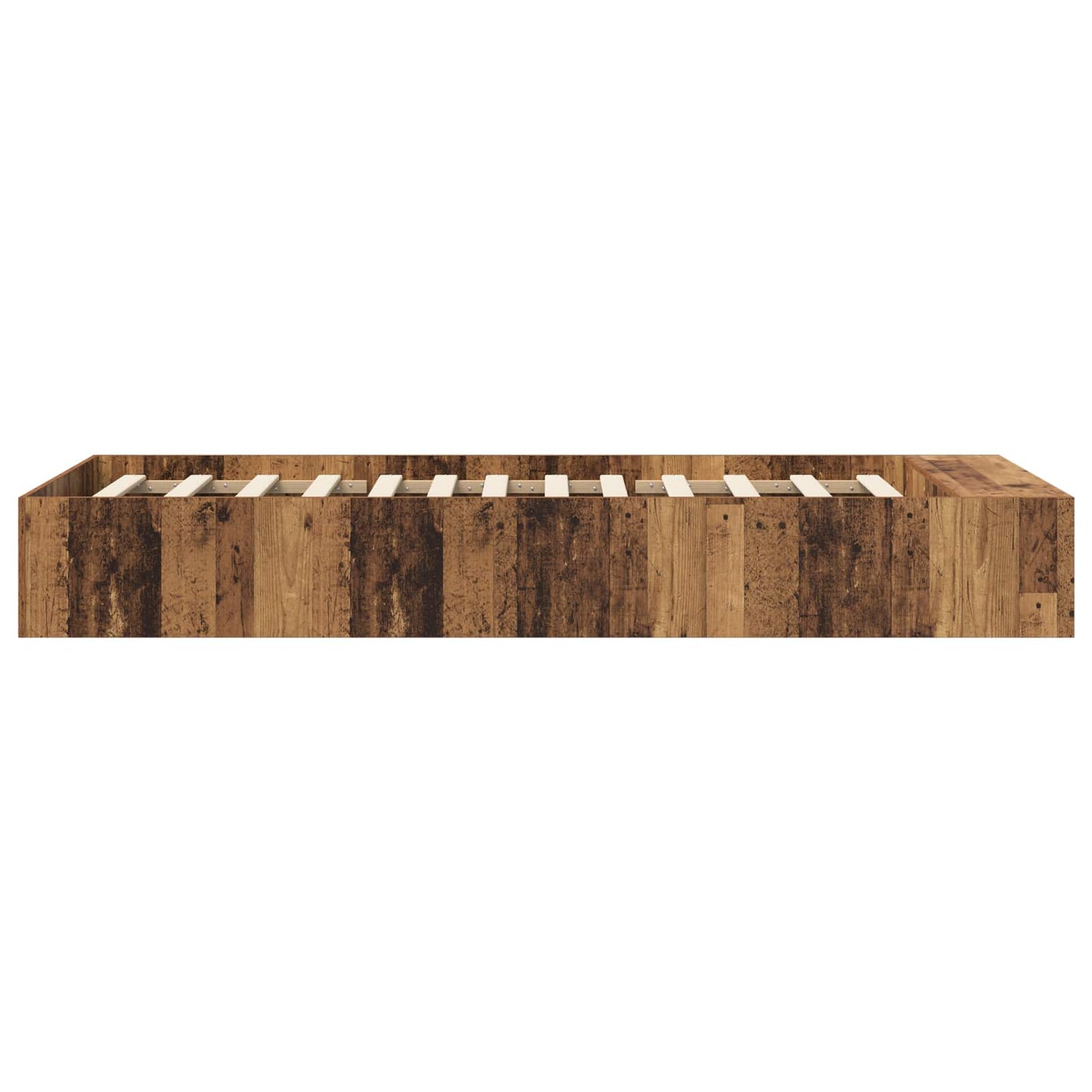 vidaXL Bed Frame with Storage Old Wood 80 x 200 cm Engineered Wood