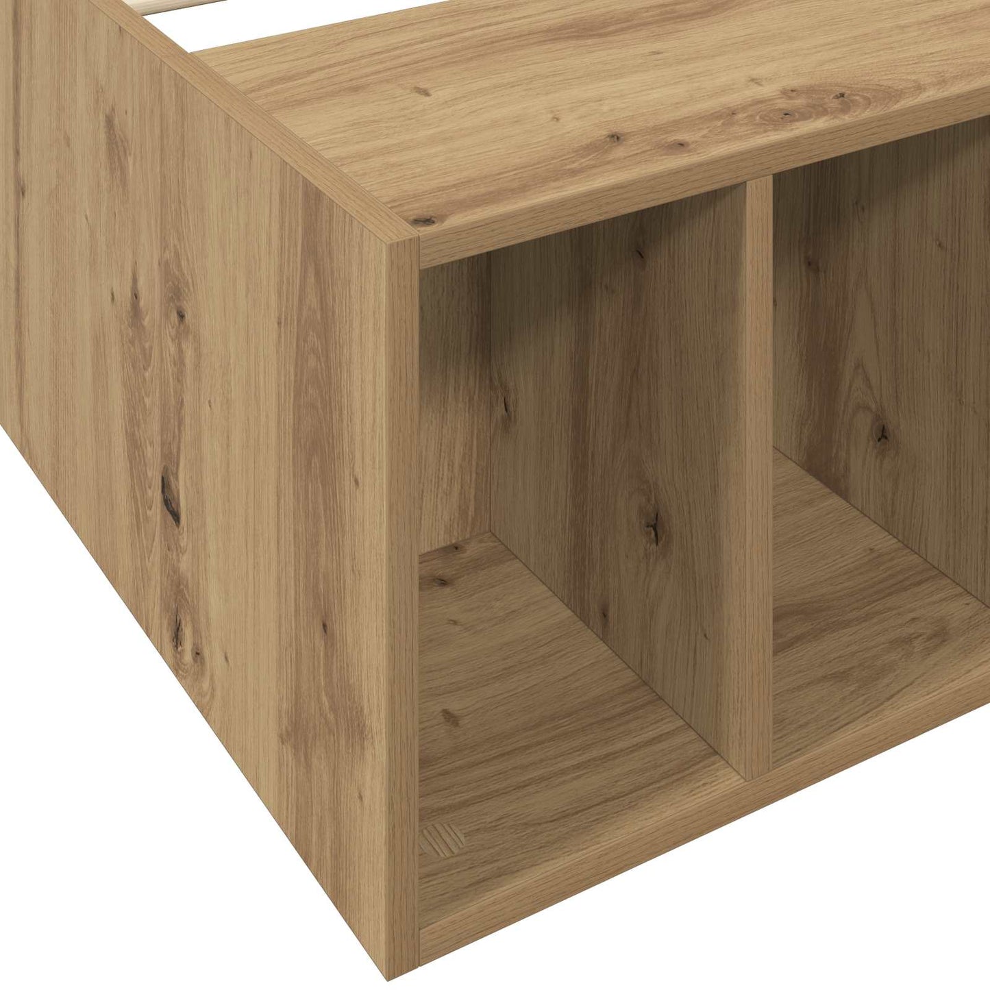 vidaXL Bed Frame with Storage Artisian Oak 80 x 200 cm Engineered Wood
