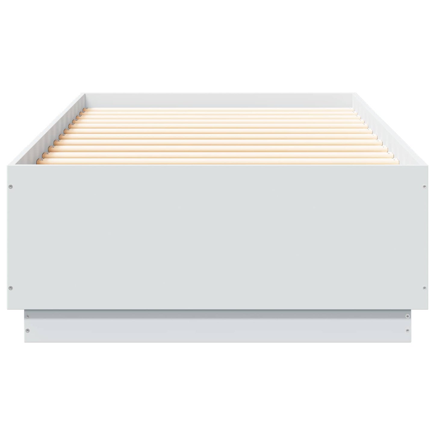 vidaXL Bed Frame with LED White 80 x 200 cm Engineered Wood