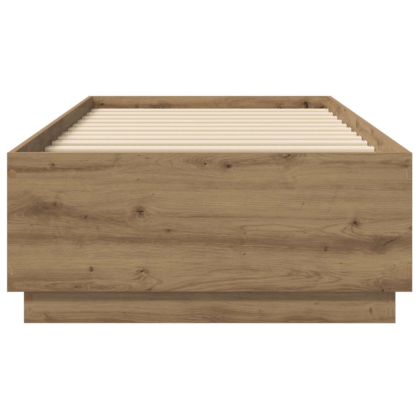 vidaXL Bed Frame with LED Artisian Oak 80 x 200 cm Engineered Wood