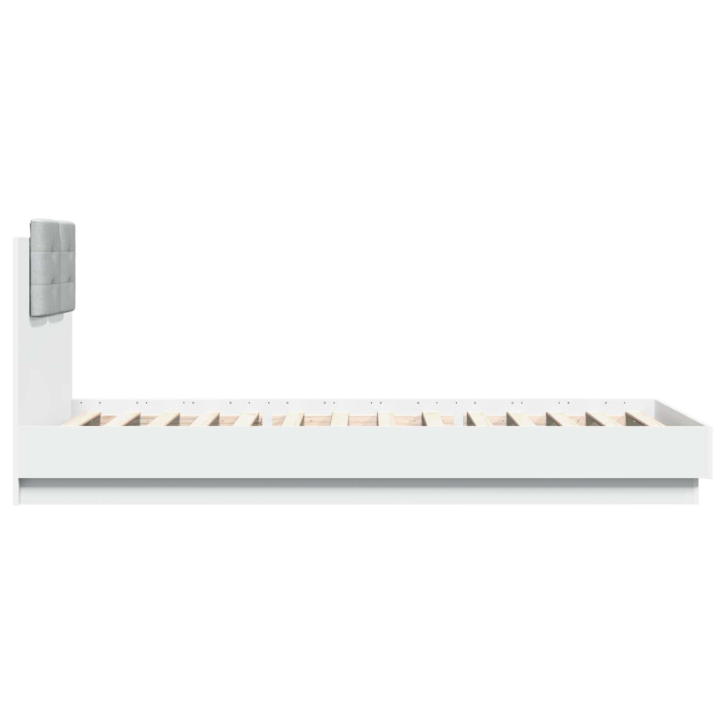vidaXL Bed Frame with Headboard White 80 x 200 cm Engineered Wood