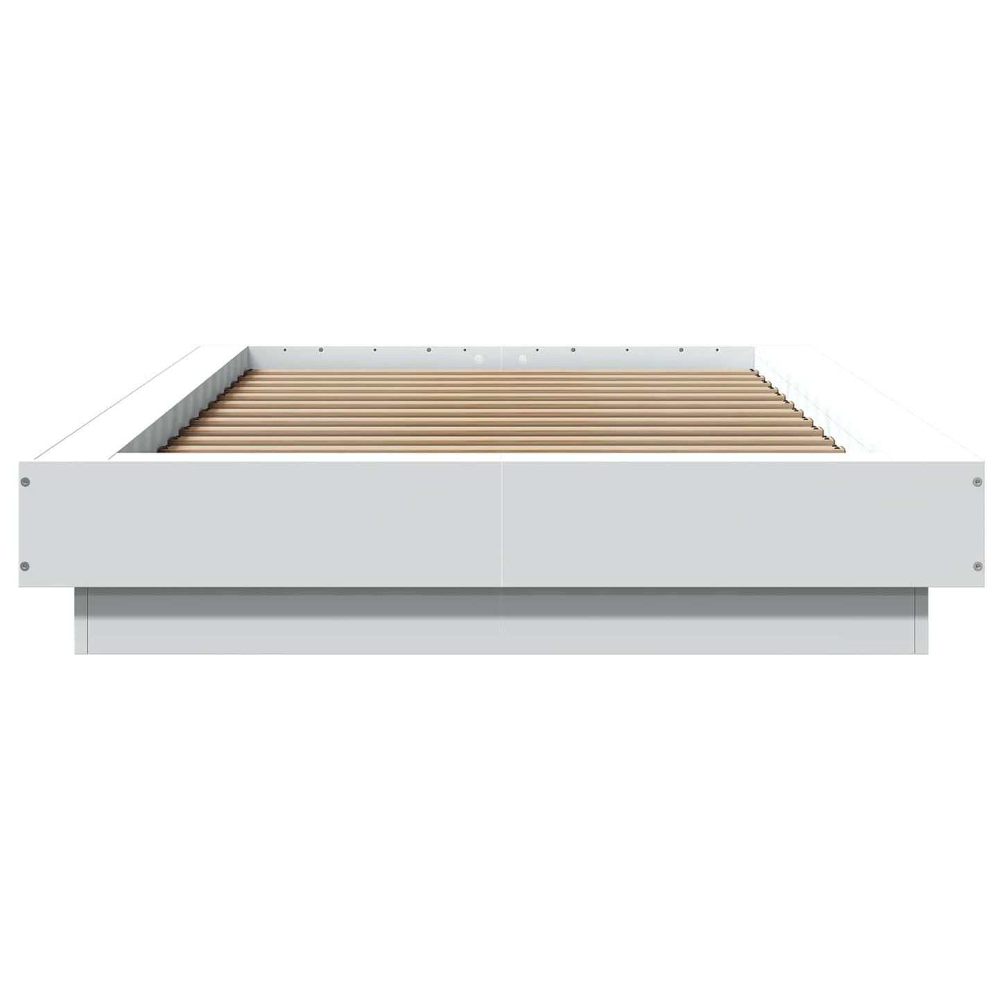 vidaXL Bed Frame with LED White 80 x 200 cm Engineered Wood