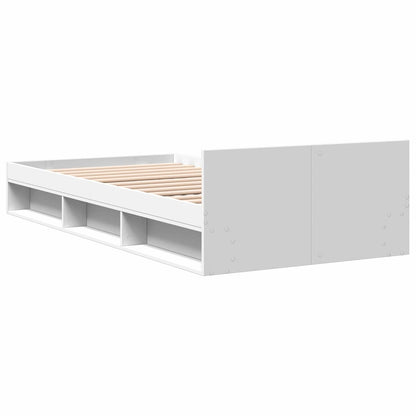 vidaXL Bed Frame with Storage White 80 x 200 cm Engineered Wood
