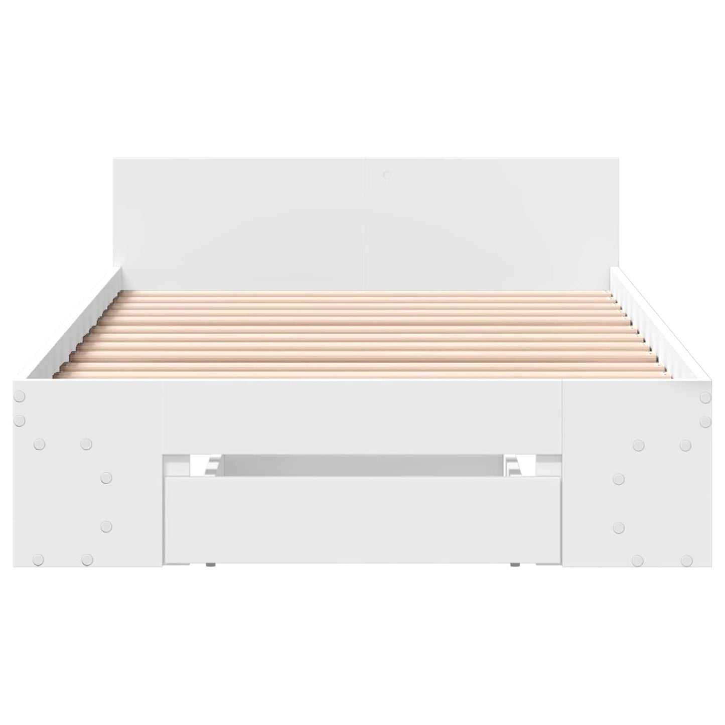 vidaXL Bed Frame with Storage White 80 x 200 cm Engineered Wood