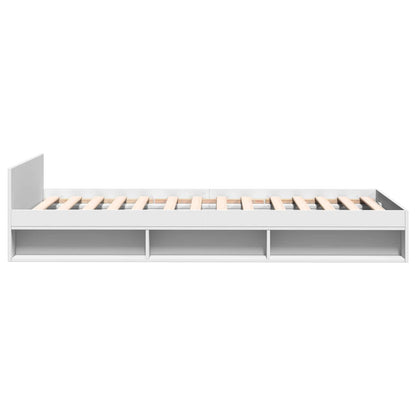 vidaXL Bed Frame with Storage White 80 x 200 cm Engineered Wood