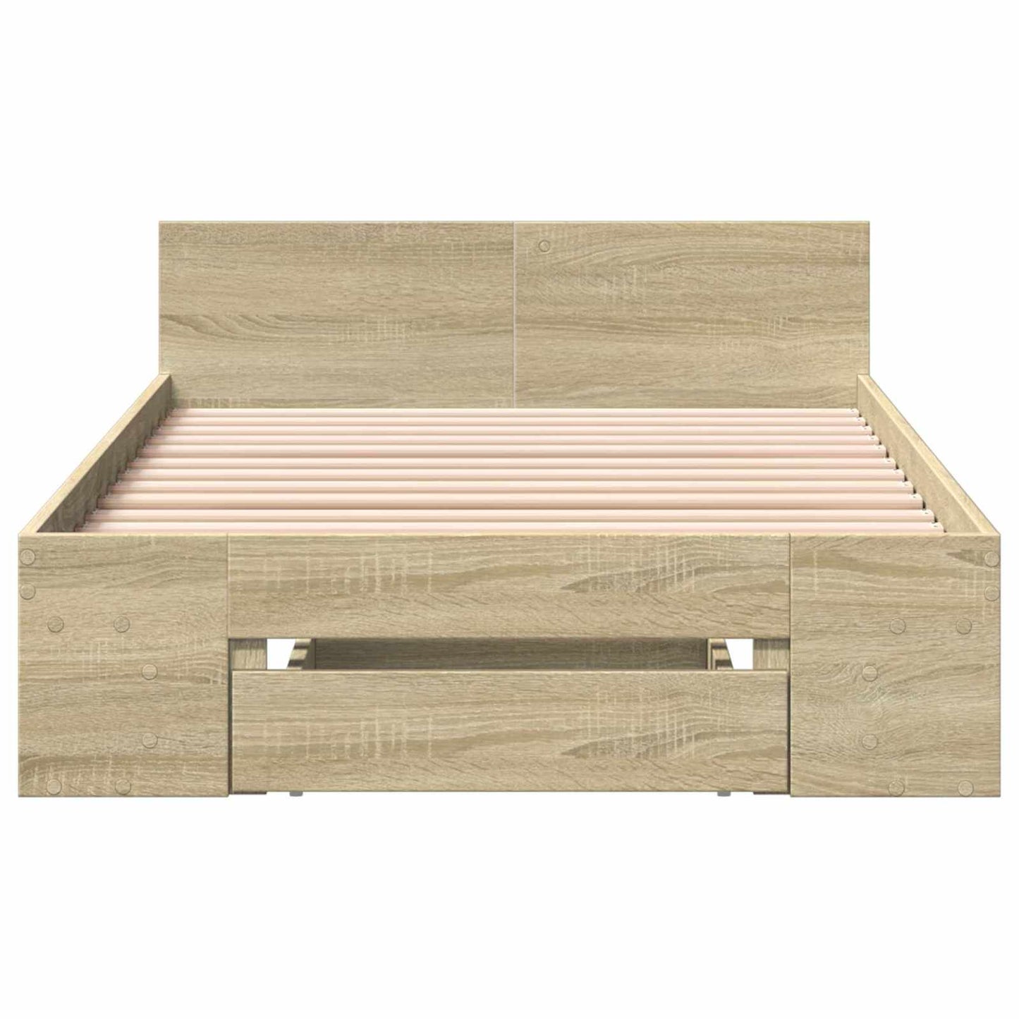 vidaXL Bed Frame with Storage Sonoma Oak 80 x 200 cm Engineered Wood