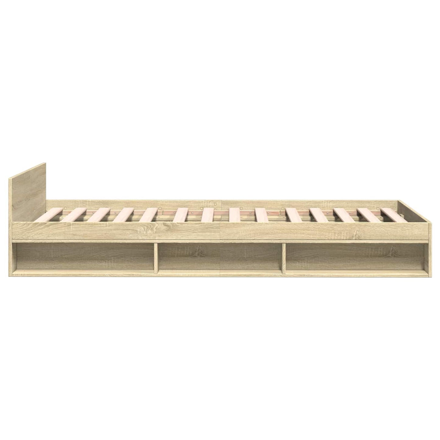 vidaXL Bed Frame with Storage Sonoma Oak 80 x 200 cm Engineered Wood