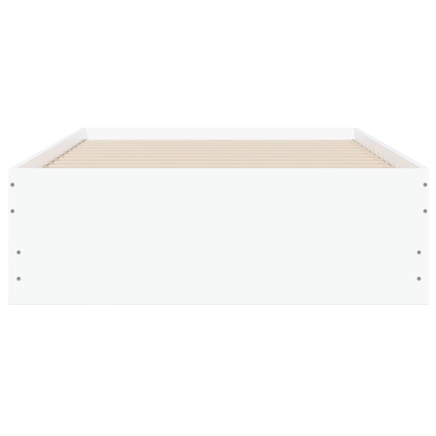 vidaXL Bed Frame with Storage White 80 x 200 cm Engineered Wood