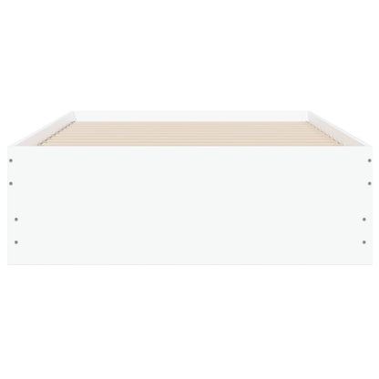 vidaXL Bed Frame with Storage White 80 x 200 cm Engineered Wood
