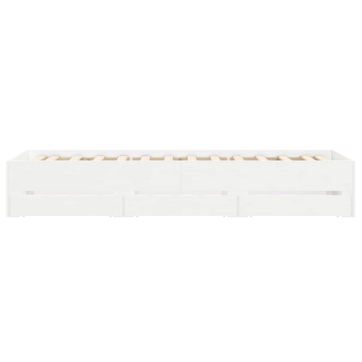 vidaXL Bed Frame with Storage White 80 x 200 cm Engineered Wood