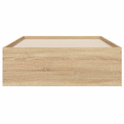 vidaXL Bed Frame with Storage Sonoma Oak 80 x 200 cm Engineered Wood