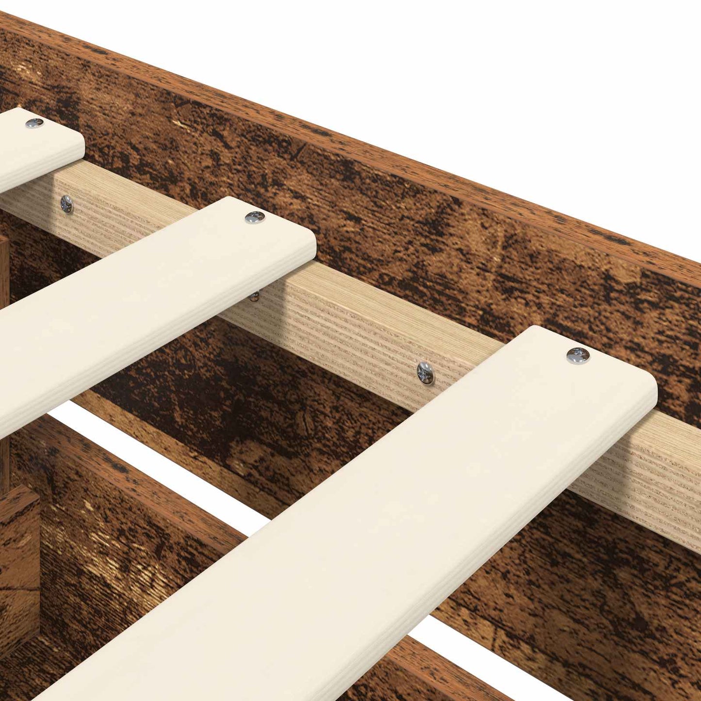 vidaXL Bed Frame with Storage Old Wood 80 x 200 cm Engineered Wood