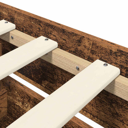 vidaXL Bed Frame with Storage Old Wood 80 x 200 cm Engineered Wood