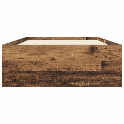 vidaXL Bed Frame with Storage Old Wood 80 x 200 cm Engineered Wood