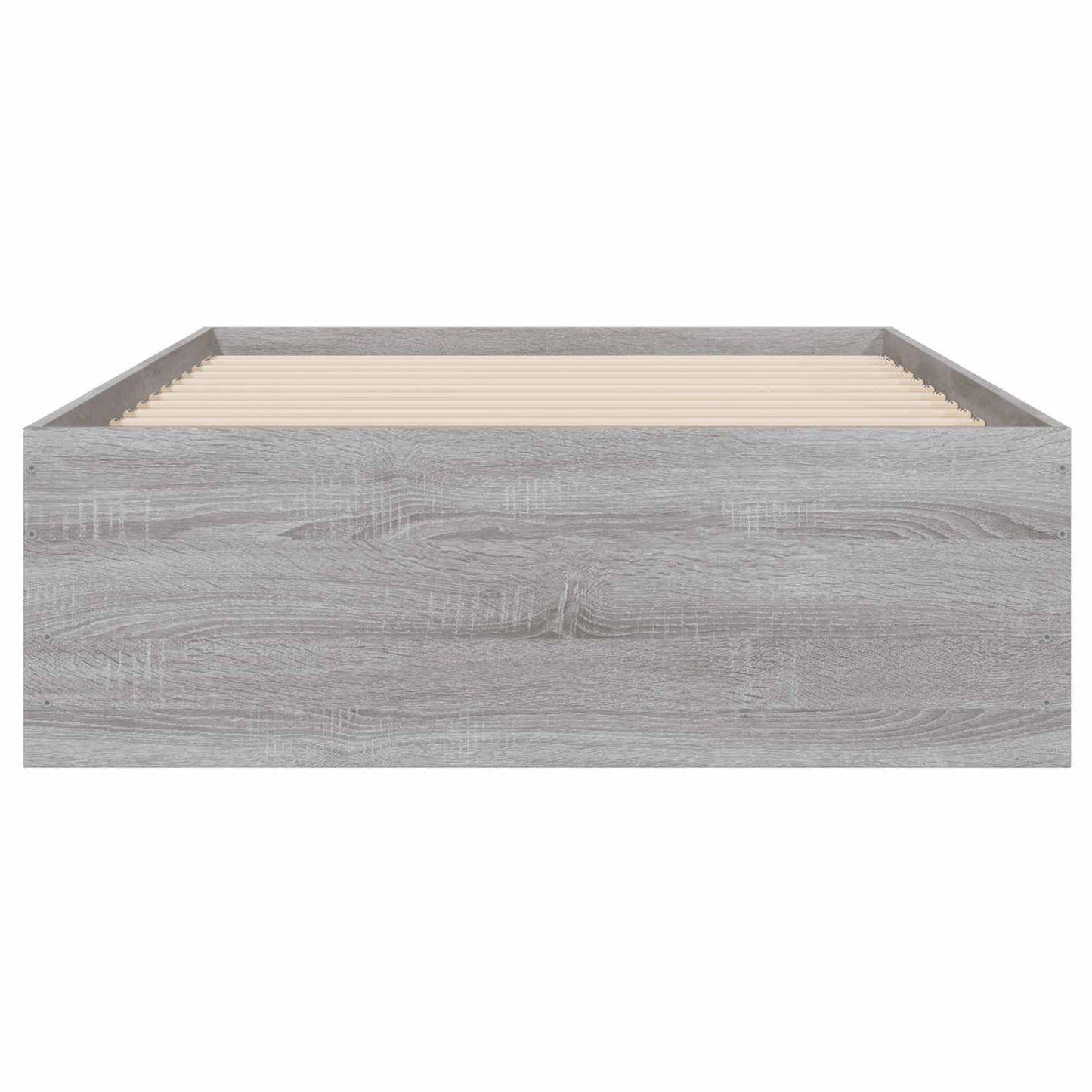 vidaXL Bed Frame with Storage with Drawer Concrete Grey 80 x 200 cm