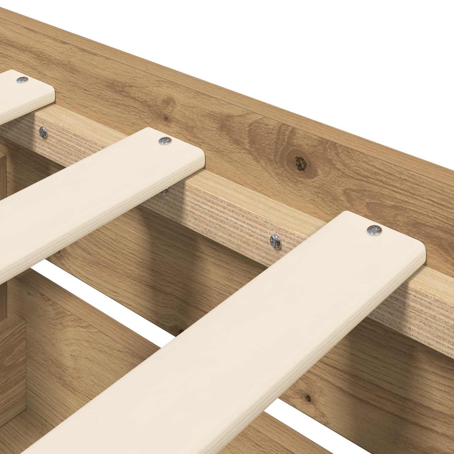 vidaXL Bed Frame with Storage Artisian Oak 80 x 200 cm Engineered Wood