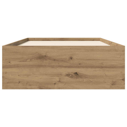vidaXL Bed Frame with Storage Artisian Oak 80 x 200 cm Engineered Wood