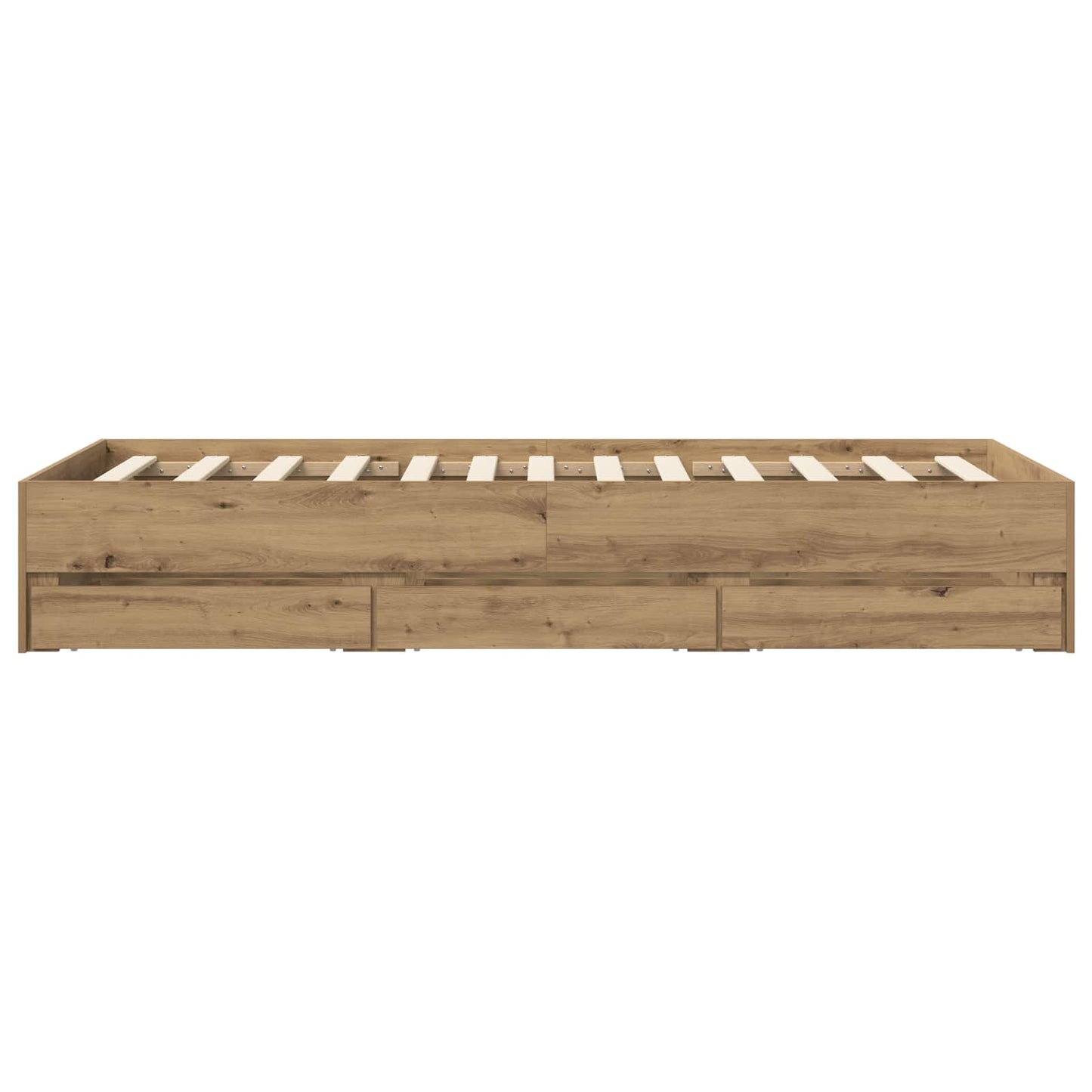 vidaXL Bed Frame with Storage Artisian Oak 80 x 200 cm Engineered Wood