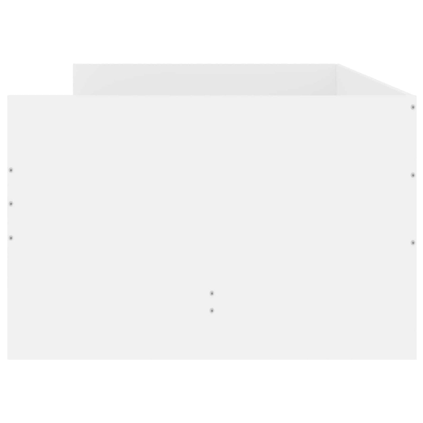 vidaXL Bed Frame with Storage White 80 x 200 cm Engineered Wood