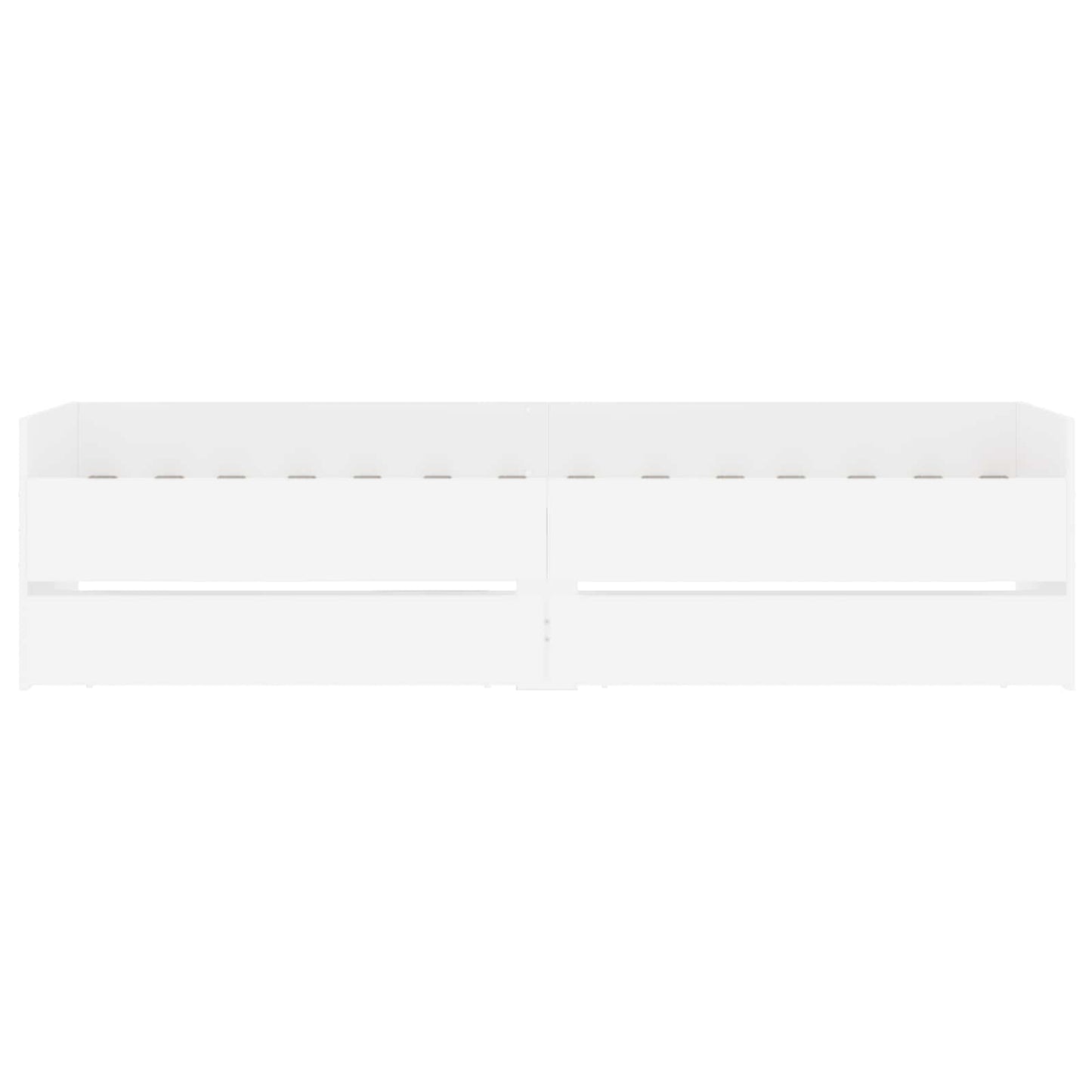 vidaXL Bed Frame with Storage White 80 x 200 cm Engineered Wood