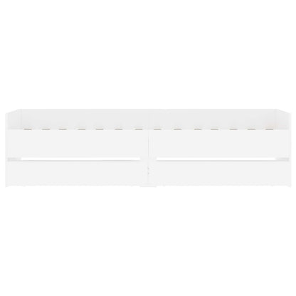 vidaXL Bed Frame with Storage White 80 x 200 cm Engineered Wood