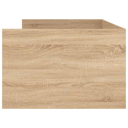 vidaXL Bed Frame with Storage Sonoma Oak 80 x 200 cm Engineered Wood